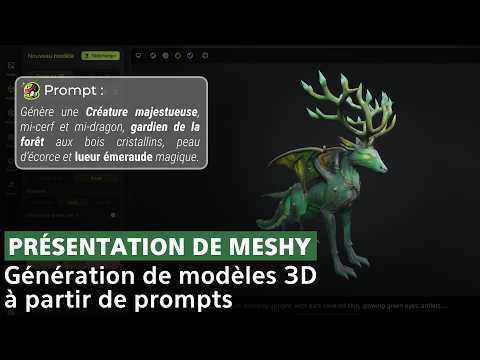 J’ai testé Meshy : l’IA qui génère vos modèles 3D en un clic !